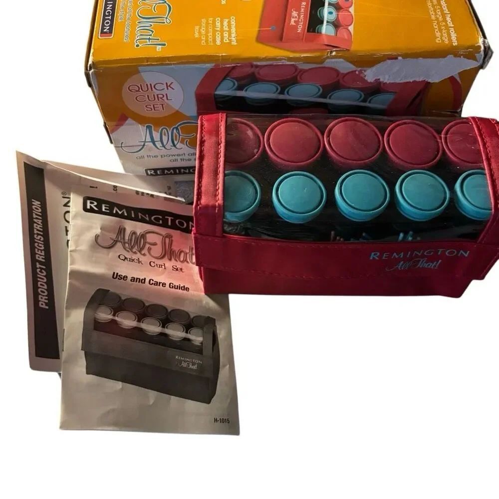 Remington All That Hot Roller Curler Set All Clips Included *Works*